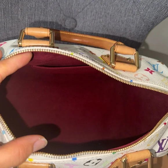 Louis Vuitton x Murakami Multicolor Monogram Speedy 30 Handbag - Picture 14 of 16